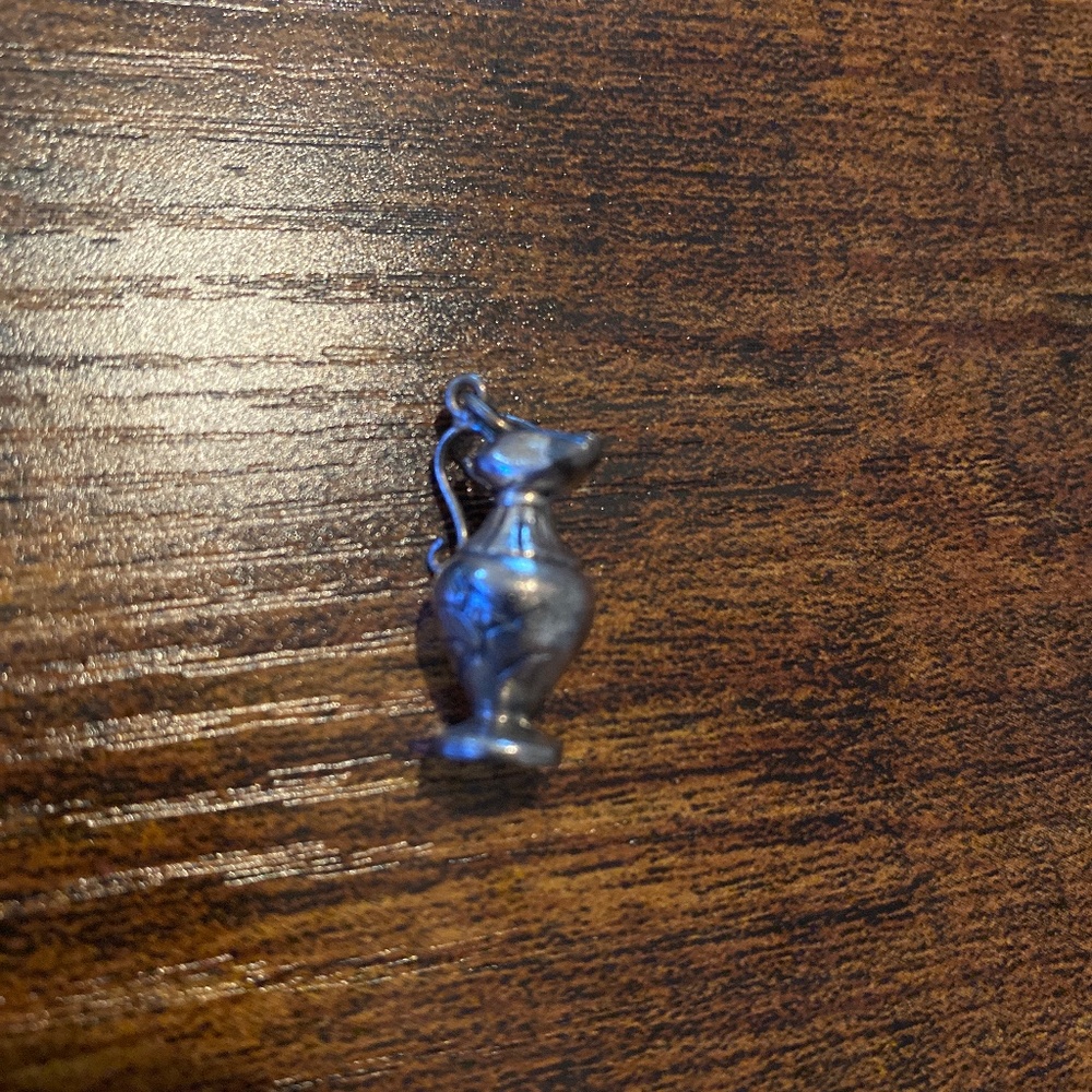 Vintage vase charm 900 silver